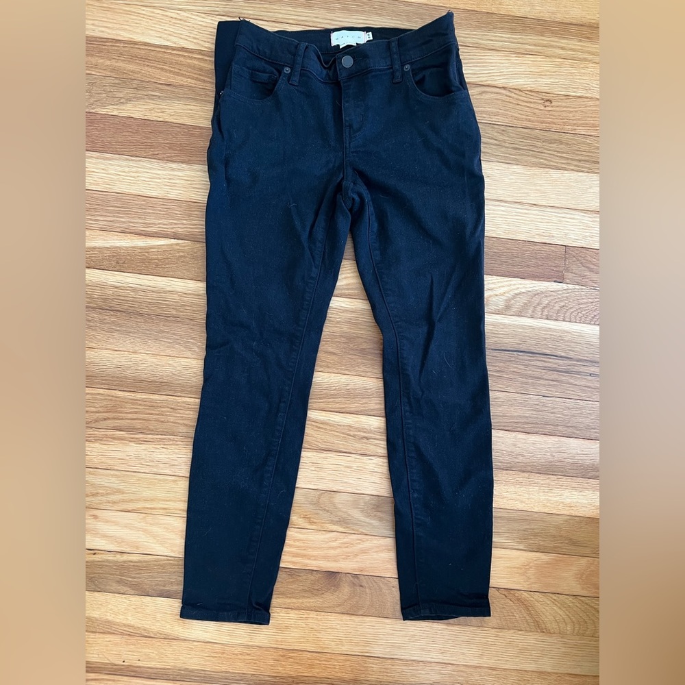 Hatch maternity skinny crop black jeans size 28